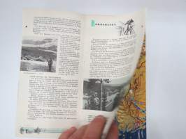 Dovre- og Raumabanen, Rorosbanen, Nordlandsbanen - Norway - Norge -matkailuesite / kartta - travel brochure / tourist map