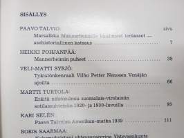 Sotahistoriallinen aikakauskirja 6 (1987), Marsalkka Mannerheimille kuuluneet teräaseet,  Mannerheimin puheet, Vilho Petter Nenonen - Venäjän ajoilta, Esikunta Roi