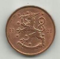 10  penniä  1929