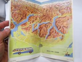Lugano Hotel Plan (Schweitz-Switzerland-Suisse)  -matkailuesite / kartta - travel brochure / tourist map