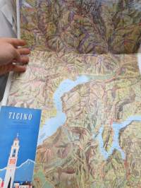 Ticino (Schweitz-Switzerland-Suisse) -matkailuesite / kartta - travel brochure / tourist map