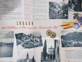 Ticino (Schweitz-Switzerland-Suisse) -matkailuesite / kartta - travel brochure / tourist map