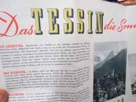 Ticino (Schweitz-Switzerland-Suisse) -matkailuesite / kartta - travel brochure / tourist map