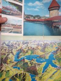 Luzern (Schweitz-Switzerland-Suisse) -matkailuesite / kartta - travel brochure / tourist map