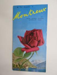 Montreux (Schweitz-Switzerland-Suisse) -matkailuesite / kartta - travel brochure / tourist map