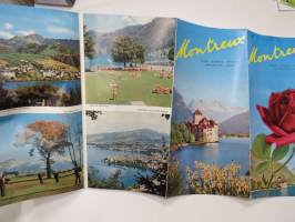 Montreux (Schweitz-Switzerland-Suisse) -matkailuesite / kartta - travel brochure / tourist map