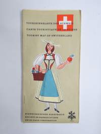 Berner Oberland (Schweitz-Switzerland-Suisse) -matkailuesite / kartta - travel brochure / tourist map