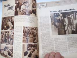 Elokuva-Aitta 1951 nr 15, Kansikuva Rauni Ikäheimo &amp; Tauno Palo, Thrillereitä, Korppikotkat eivät lennä, Clark Gable, Tähtikuvasto Marie Dressler - Katharine Hepburn