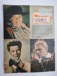 Elokuva-Aitta 1951 nr 15, Kansikuva Rauni Ikäheimo &amp; Tauno Palo, Thrillereitä, Korppikotkat eivät lennä, Clark Gable, Tähtikuvasto Marie Dressler - Katharine Hepburn
