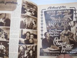 Elokuva-Aitta 1951 nr 24, Kansikuva Tauno &amp; Pertti &amp; Martti Palo, Tytön huivi, Vallilan Mörökölli, Tähtikuvasto Judy Holliday - George Sanders - Josephine Hull, ym.