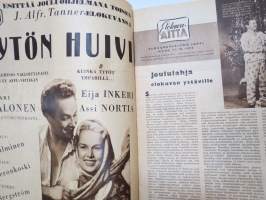 Elokuva-Aitta 1951 nr 24, Kansikuva Tauno &amp; Pertti &amp; Martti Palo, Tytön huivi, Vallilan Mörökölli, Tähtikuvasto Judy Holliday - George Sanders - Josephine Hull, ym.