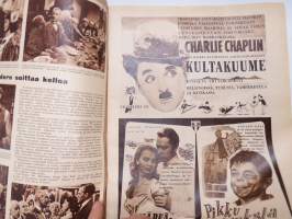 Elokuva-Aitta 1951 nr 21, Kansikuva Joan Evans &amp; Farley Granger, Teuvo Puro, Chaplin - rakkaudet, Tähtikuvasto Jane Darwell - Ginger Rogers - Donald Crisp, ym.