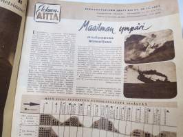 Elokuva-Aitta 1951 nr 21, Kansikuva Joan Evans &amp; Farley Granger, Teuvo Puro, Chaplin - rakkaudet, Tähtikuvasto Jane Darwell - Ginger Rogers - Donald Crisp, ym.