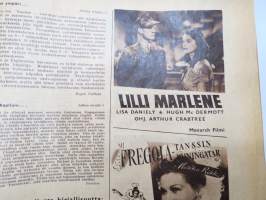Elokuva-Aitta 1951 nr 21, Kansikuva Joan Evans &amp; Farley Granger, Teuvo Puro, Chaplin - rakkaudet, Tähtikuvasto Jane Darwell - Ginger Rogers - Donald Crisp, ym.