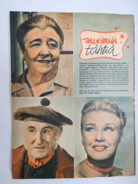 Elokuva-Aitta 1951 nr 21, Kansikuva Joan Evans &amp; Farley Granger, Teuvo Puro, Chaplin - rakkaudet, Tähtikuvasto Jane Darwell - Ginger Rogers - Donald Crisp, ym.