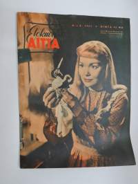 Elokuva-Aitta 1951 nr 2, Kansikuva Jane Wyman, Kaunis Veera, Täysi tivoli SF-halleilla, Tähtikuvasto-kuvat Greer Garson, Barry Fitzgerald, Broderick Crawford, ym.