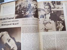 Elokuva-Aitta 1951 nr 4, Kansikuva Kyllikki Forssell,  Punainen sulka, Tapio Rautavaara, Willi Forst &amp; Hildegard Knef, Tähtikuvasto Gale Sondergaard - Ronald Colman