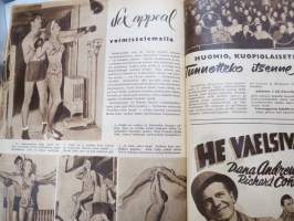 Elokuva-Aitta 1951 nr 4, Kansikuva Kyllikki Forssell,  Punainen sulka, Tapio Rautavaara, Willi Forst &amp; Hildegard Knef, Tähtikuvasto Gale Sondergaard - Ronald Colman