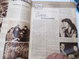 Elokuva-Aitta 1951 nr 13, Kansikuva Ingrid Bergman, Tukkijoella, Morsiamen isä, Tähtikuvasto Emil Jannings - Harold Russell - Claudette Colbert, ym.