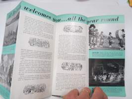 Britain -matkailuesite / kartta - travel brochure / tourist map