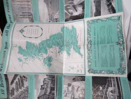 Britain -matkailuesite / kartta - travel brochure / tourist map