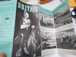 Britain -matkailuesite / kartta - travel brochure / tourist map