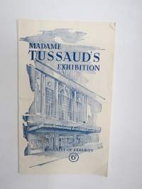 Madame Tussaud´s Exhibition -matkailuesite / kartta - travel brochure / tourist map