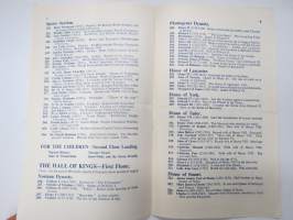 Madame Tussaud´s Exhibition -matkailuesite / kartta - travel brochure / tourist map