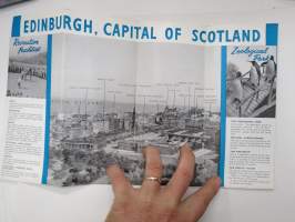 Edinburgh -matkailuesite / kartta - travel brochure / tourist map