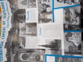 Edinburgh -matkailuesite / kartta - travel brochure / tourist map
