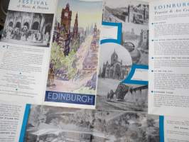 Edinburgh -matkailuesite / kartta - travel brochure / tourist map