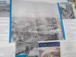 Edinburgh -matkailuesite / kartta - travel brochure / tourist map