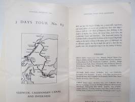 Edinburgh - Extended Tours from Edinburgh -matkailuesite / kartta - travel brochure / tourist map