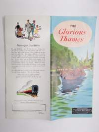 The Glorious Thames -matkailuesite / kartta - travel brochure / tourist map