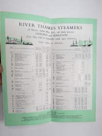 The Glorious Thames -matkailuesite / kartta - travel brochure / tourist map