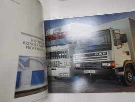 DAF Trucks 600 / 800 / 1000 series - Dedicated to distribution -myyntiesite, englanninkielinen / truck sales brochure, in english