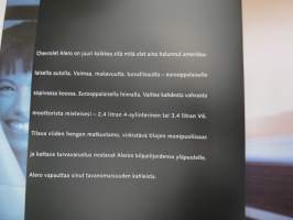 Chevrolet Alero -myyntiesite, suomenkielinen / sales brochure, in finnish