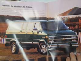 Chevrolet Sportvan 1995 -sales brochure / myyntiesite, englanninkielinen