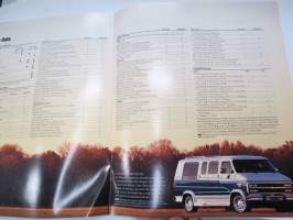 Chevrolet Sportvan 1995 -sales brochure / myyntiesite, englanninkielinen