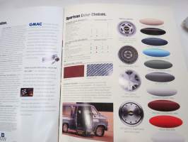 Chevrolet Sportvan 1995 -sales brochure / myyntiesite, englanninkielinen