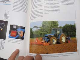 Ford / New Holland 40-sarjan 75-120 hv traktori mallit 5640, 6640, 7740, 7840, 8240, 8340 -myyntiesite / tractor sales brochure, in finnish