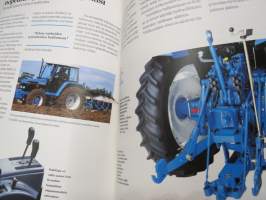 Ford / New Holland 40-sarjan 75-120 hv traktori mallit 5640, 6640, 7740, 7840, 8240, 8340 -myyntiesite / tractor sales brochure, in finnish