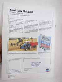 Ford / New Holland 40-sarjan 75-120 hv traktori mallit 5640, 6640, 7740, 7840, 8240, 8340 -myyntiesite / tractor sales brochure, in finnish