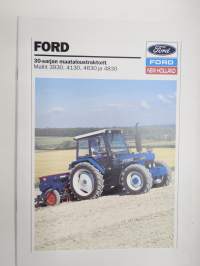 Ford / New Holland 30-sarjan traktori mallit 3930, 4130, 4630, 4830 -myyntiesite / tractor sales brochure, in finnish