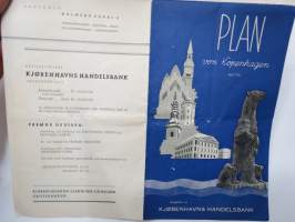 Plan von Copenhagen -matkailuesite / kartta - travel brochure / tourist map