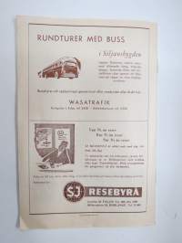 Hur resa och var bo i Dalarna 1958 -matkailuesite / kartta - travel brochure / tourist map