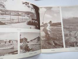 Västerbotten (Sverige) 1952 -matkailuesite / kartta - travel brochure / tourist map