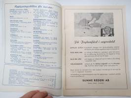 Värmland 1958 -matkailuesite / kartta - travel brochure / tourist map