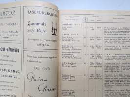 Värmland 1958 -matkailuesite / kartta - travel brochure / tourist map