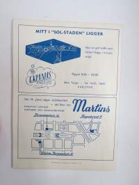Värmland 1958 -matkailuesite / kartta - travel brochure / tourist map